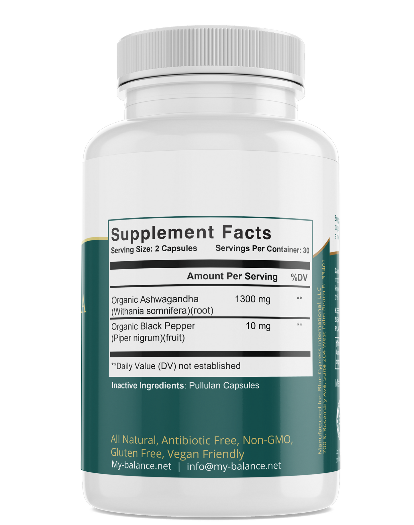 My Balance Nutrisentials Organic Ashwagandha