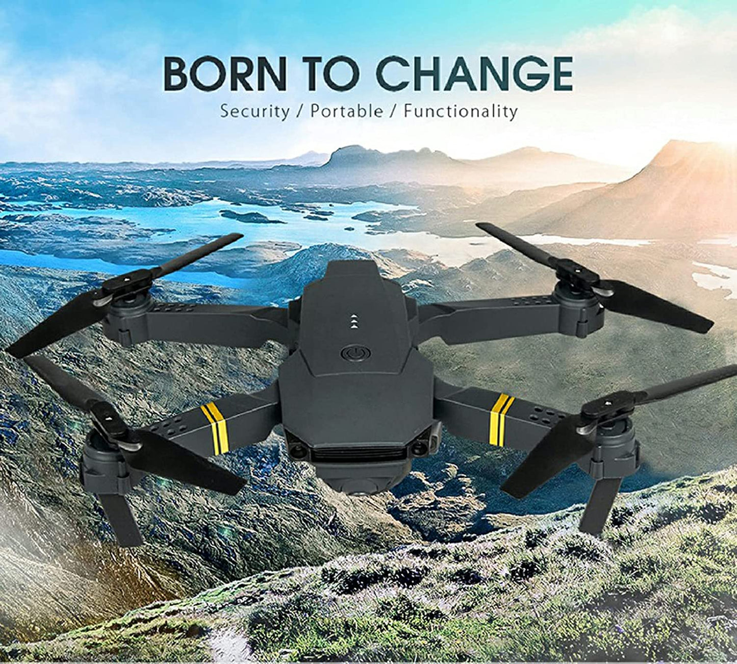 4K HD Dual Camera RC FPV WiFi Portable Wide Angles Foldable Quadcopter Drone