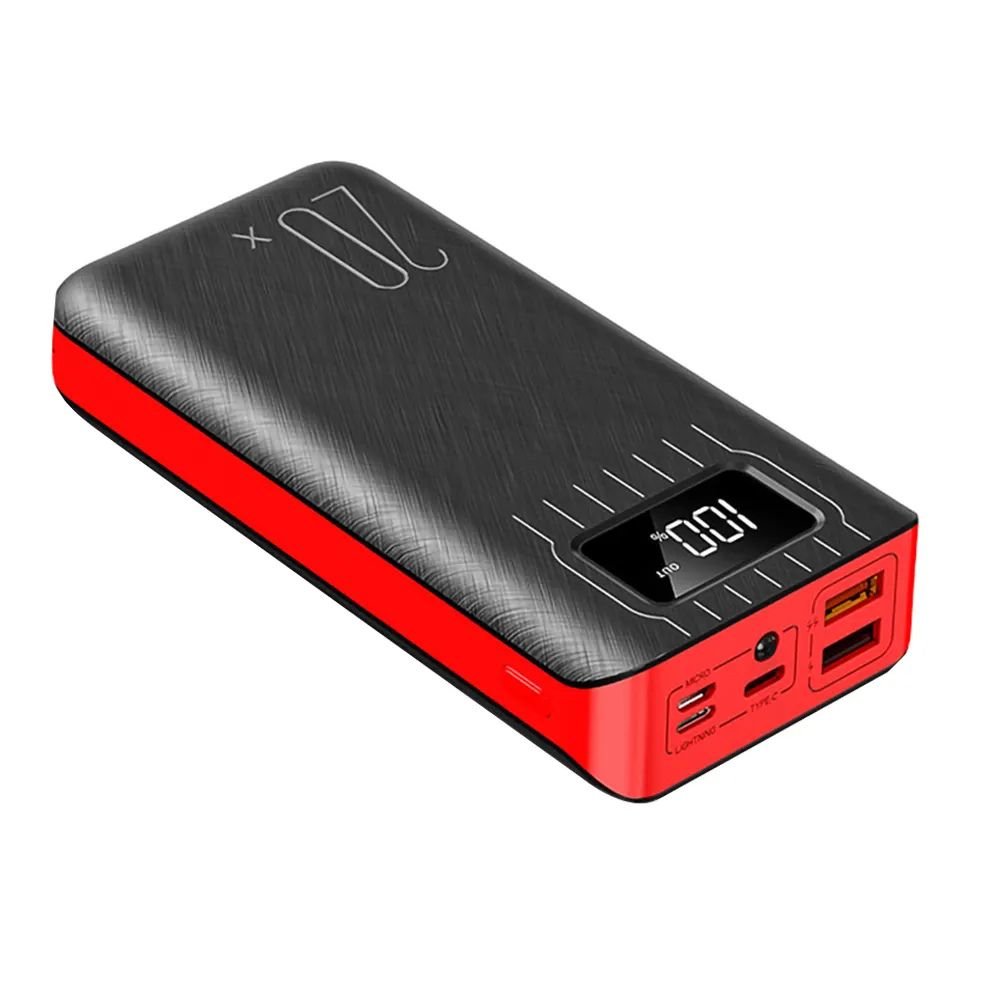 20000mAh External battery Power Bank USB With LED flashlight